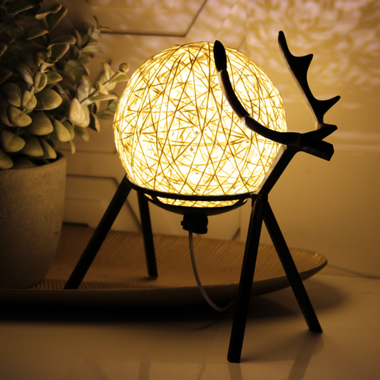 Majestic Deer Lamp With Twinkling Glow