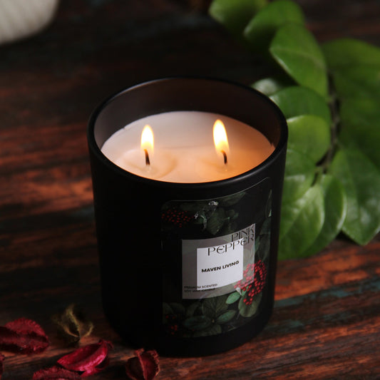 Pink pepper scented candle