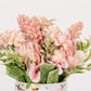 Pink artificial flowers